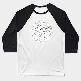 Pastel Colorful Geometric Abstraction Baseball T-Shirt